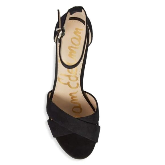 NWOB $120 UPDATED Sam Edelman Yancy - Black Suede Block Heel - Multiple Sizes - Picture 3 of 8